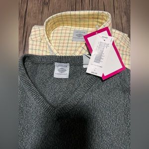 Latitude Shirt and V-neck Sweater With TAG